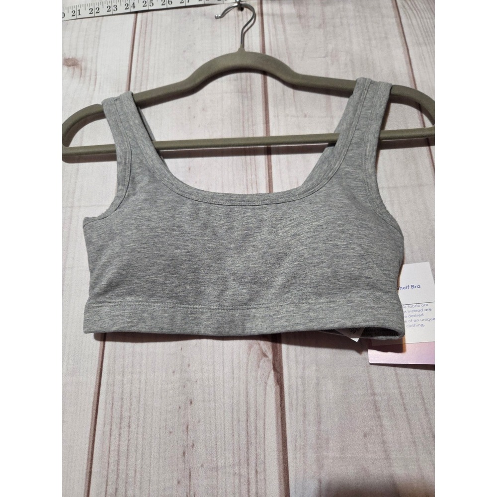 JoyLab Women Heather Gray Athletic Sports Bra‎ Removable Pads XS New